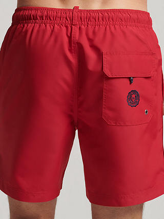 Superdry Polo Swim Shorts, Rouge Red