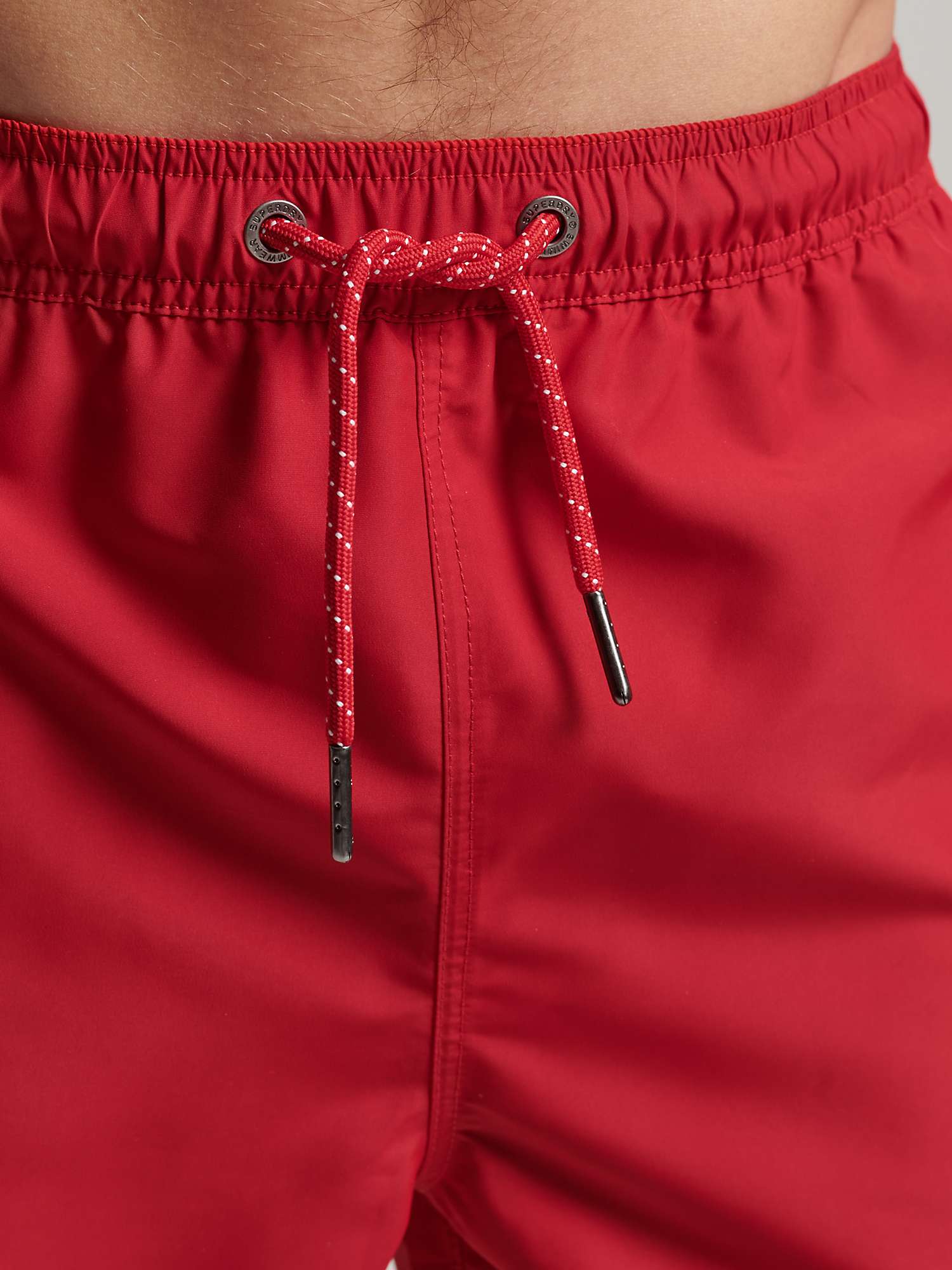 Superdry Polo Swim Shorts, Rouge Red at John Lewis & Partners