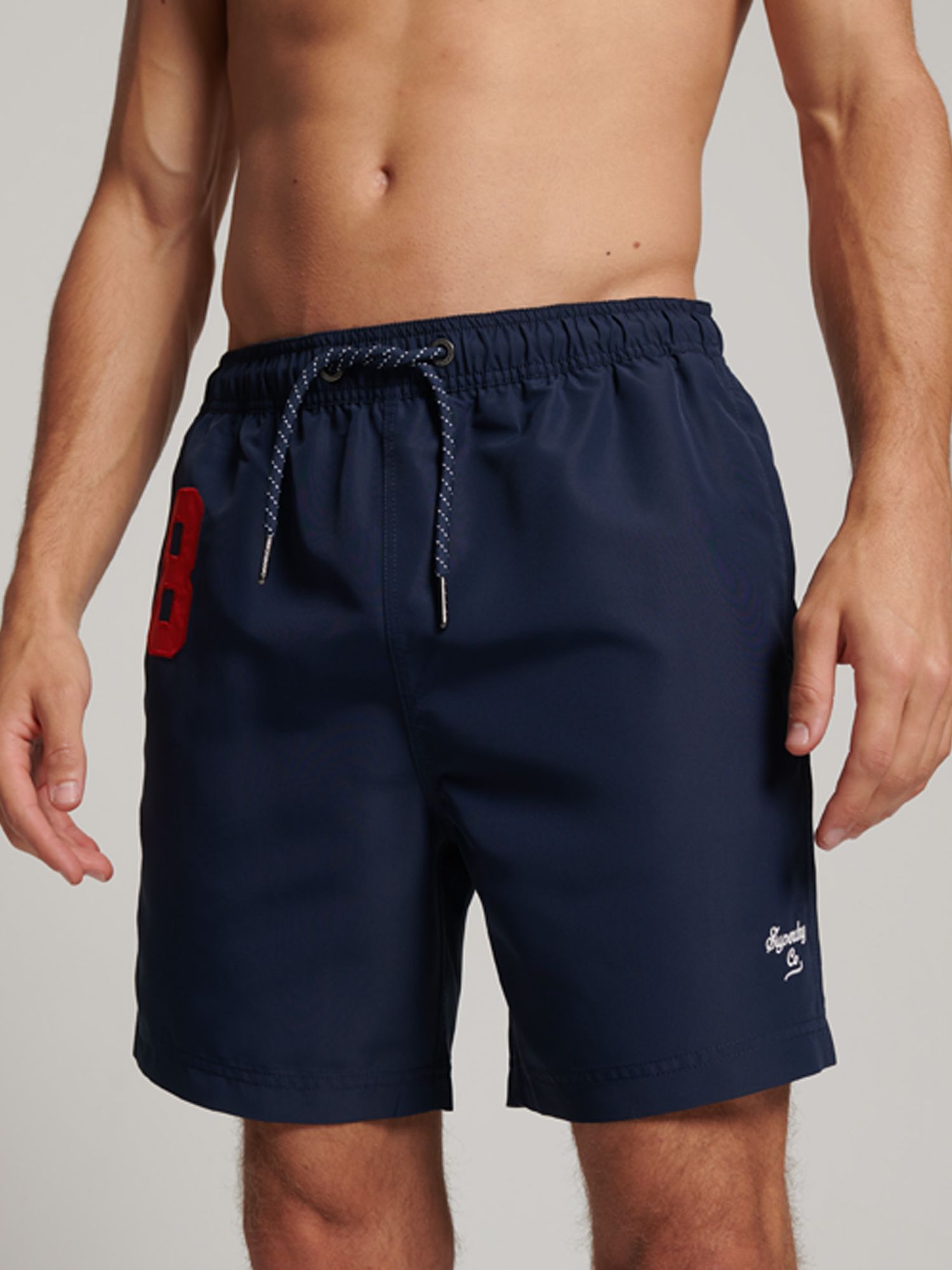 Superdry Polo Swim Shorts, Richest Navy at John Lewis & Partners