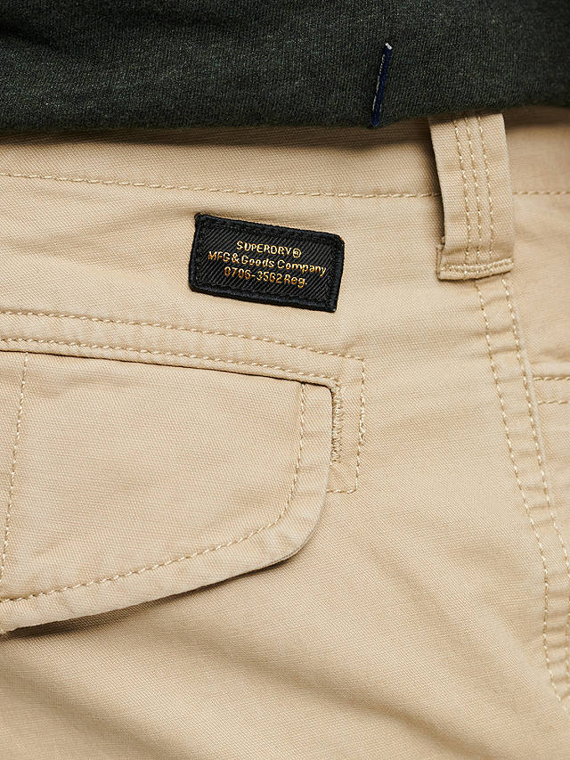 Superdry Organic Cotton Core Cargo Shorts, Stone Wash