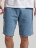 Superdry Vintage Logo Embroidered Jersey Shorts, Bluestone Marl