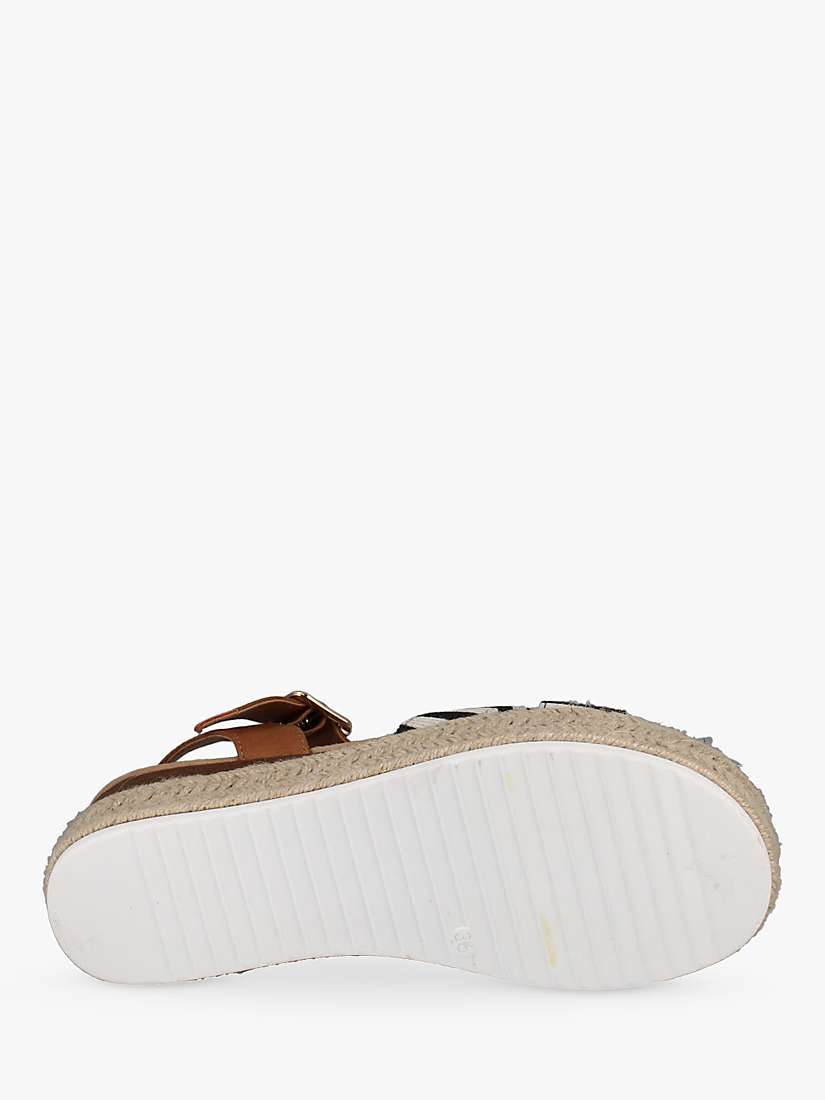 Buy Westland by Josef Seibel Madison 01 Espadrille Style Footbed Sandals, Black/Multi Online at johnlewis.com