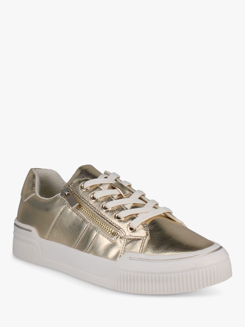 Westland by Josef Seibel Harper 02 Low Top Lace Up Trainers, Gold, 3