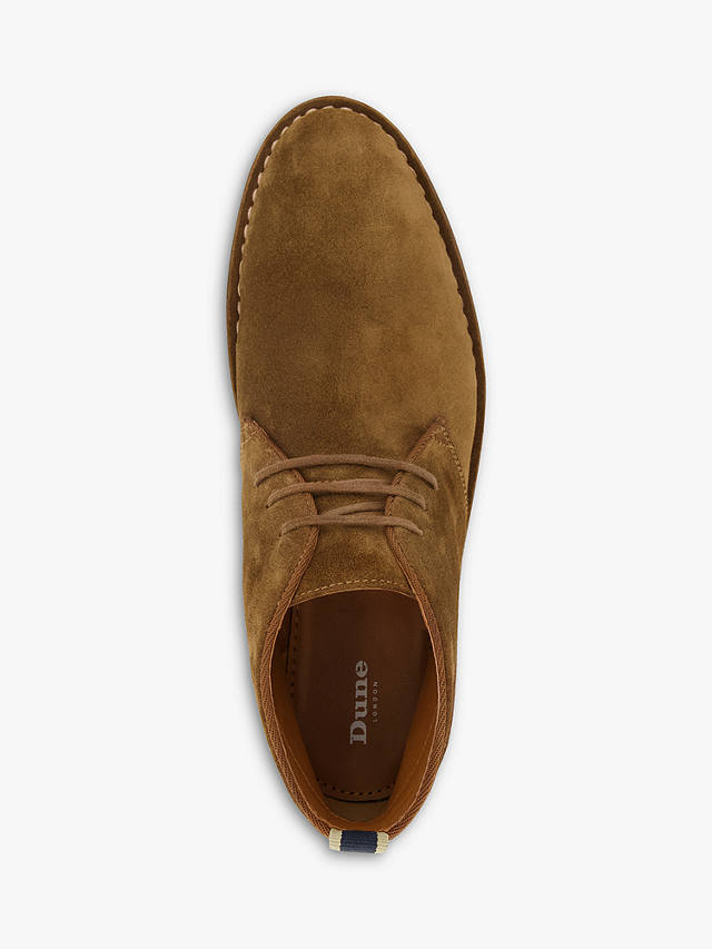 Dune Cashed Suede Casual Chukka Boots, Tan at John Lewis & Partners