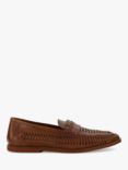 Dune Brickles Casual Woven Loafers, Tan-leather