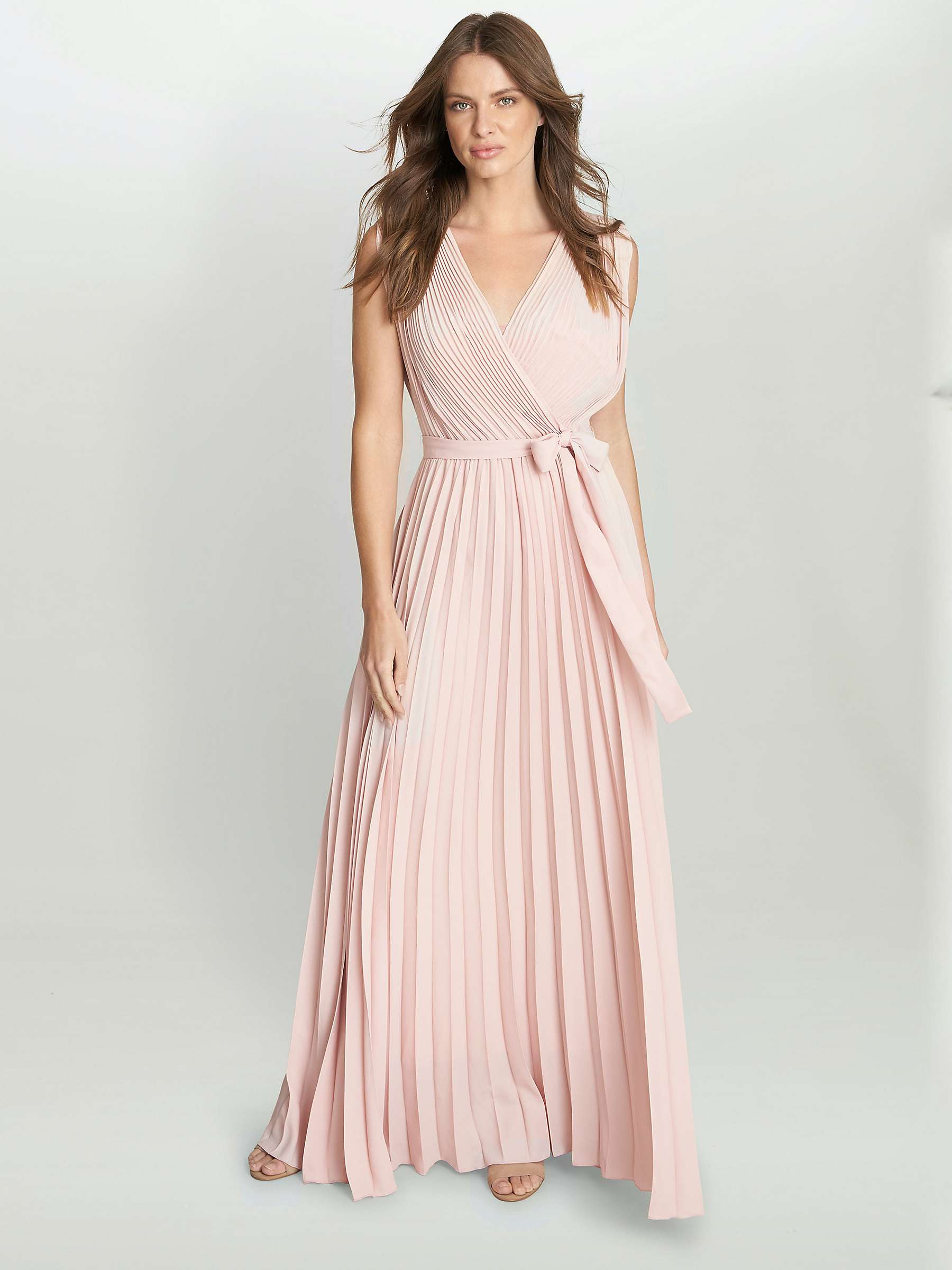 Buy Gina Bacconi Chelsey Pleated Chiffon Maxi Dress Online at johnlewis.com