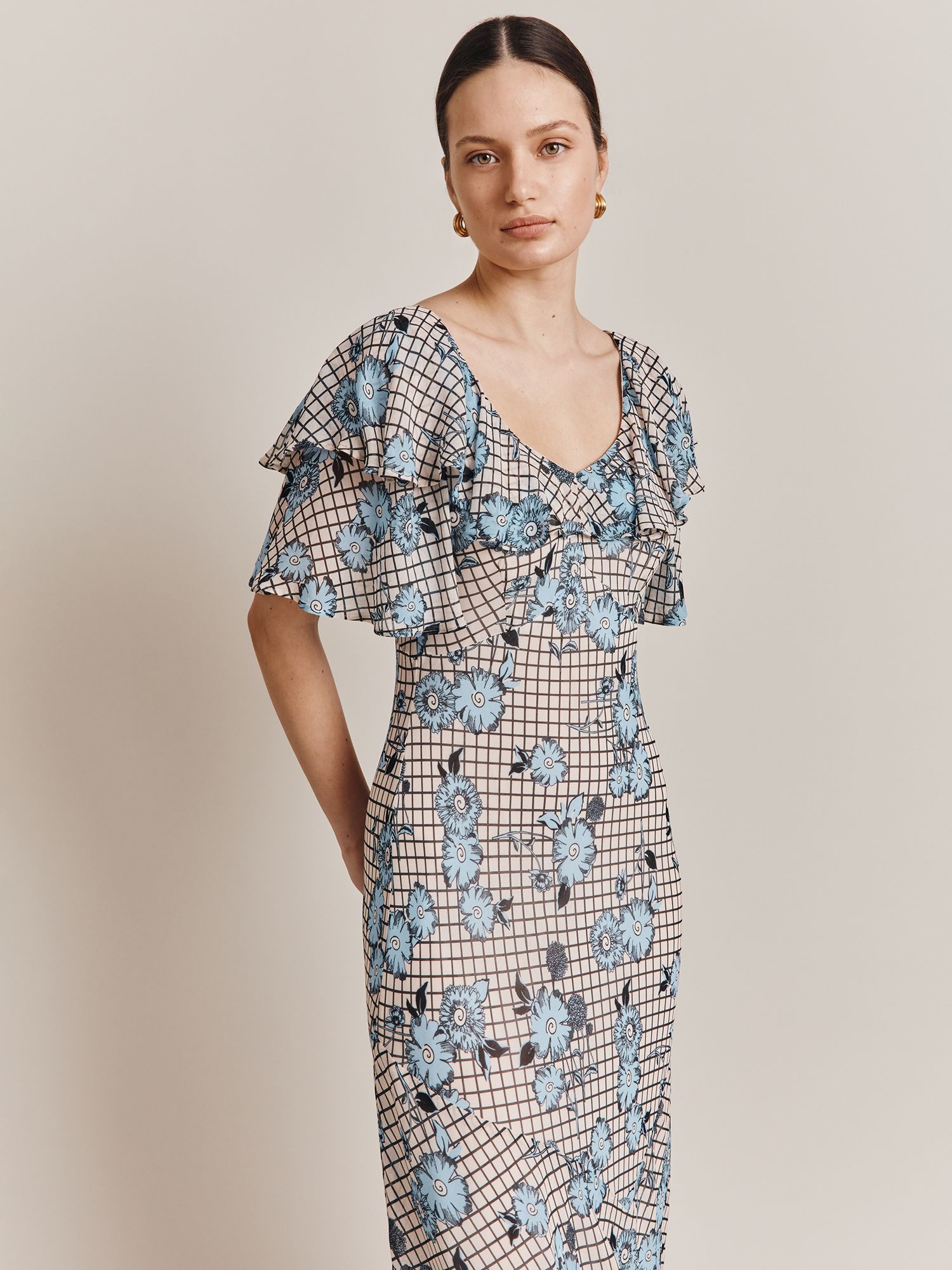 Printed birdie hot sale maxi dress