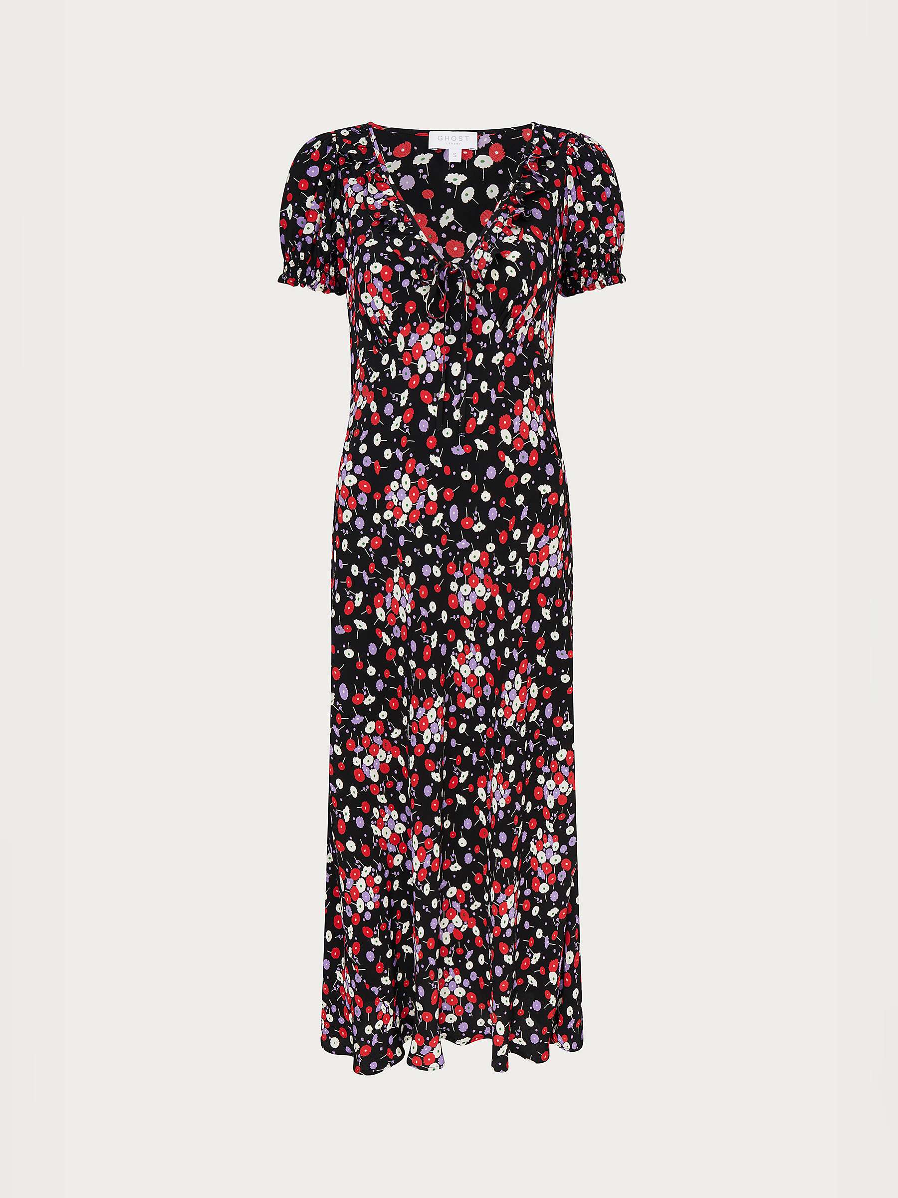 Buy Ghost Kaylee Umbrella Print Maxi Dress, Black/Multi Online at johnlewis.com