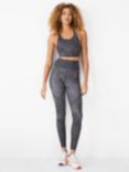 HUSH Odile Active Leopard Print Leggings, Ombre Grey, Ombre Grey