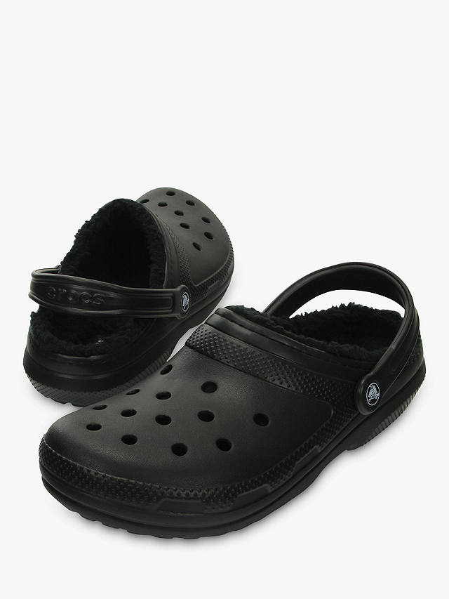Crocs Classic Lined Clogs, Black