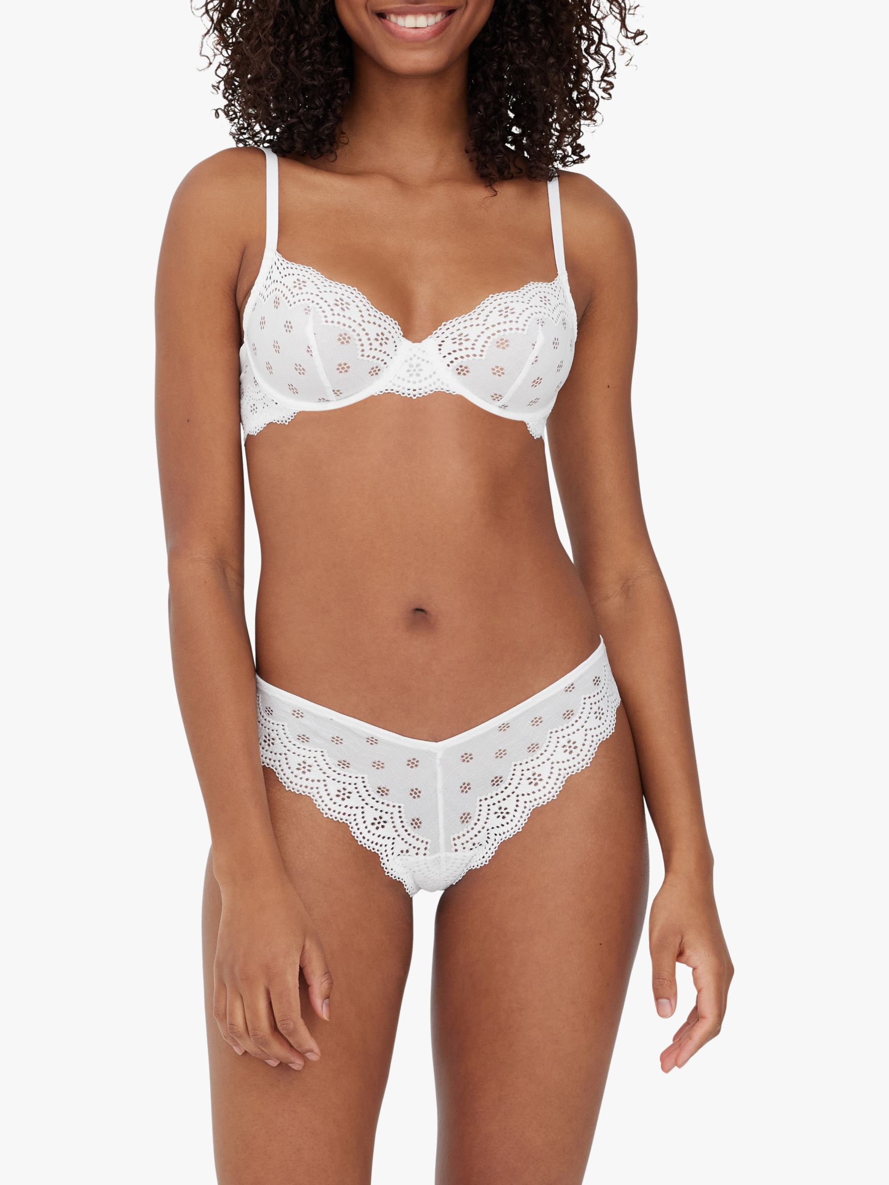 Eyelet Lace Collection  Stretch Lace Bras, Thongs, and Briefs