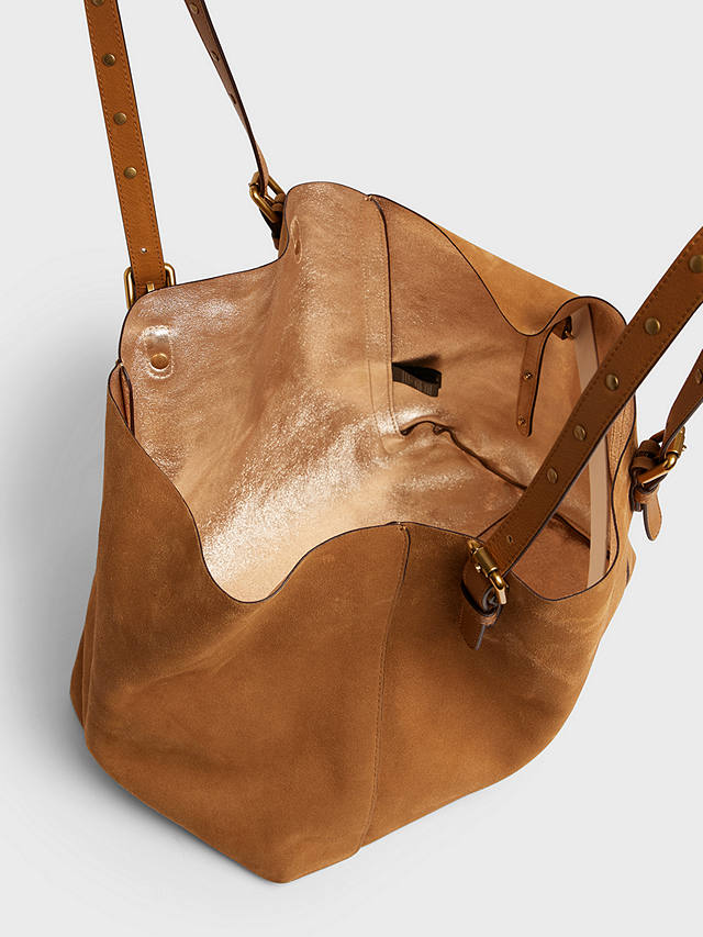 Gerard Darel Simple Leather Shopper Bag, Wheat