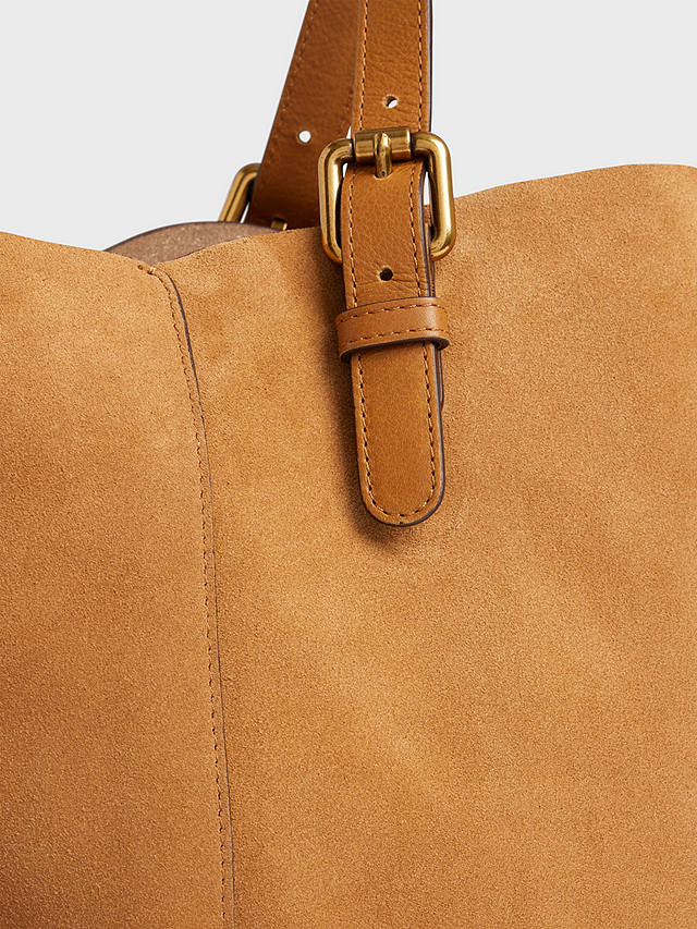 Gerard Darel Simple Leather Shopper Bag, Wheat