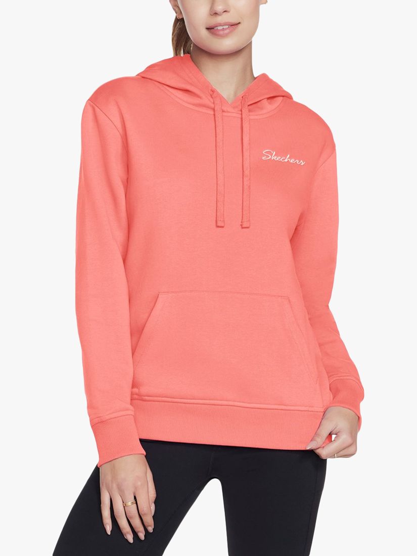 Skechers Signature Hoodie, Coral Haze at John Lewis & Partners