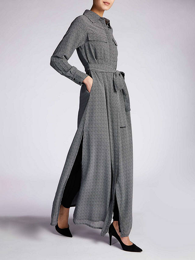 Aab Textured Print Maxi Dress, Grey