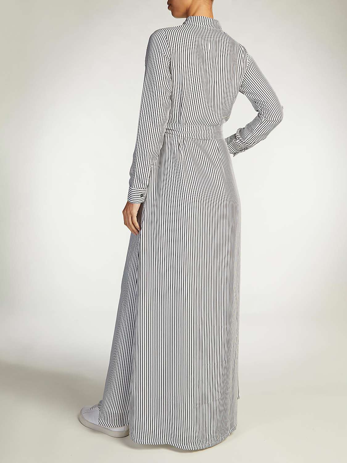 Buy Aab Mono Stripe Maxi Dress, White/Black Online at johnlewis.com