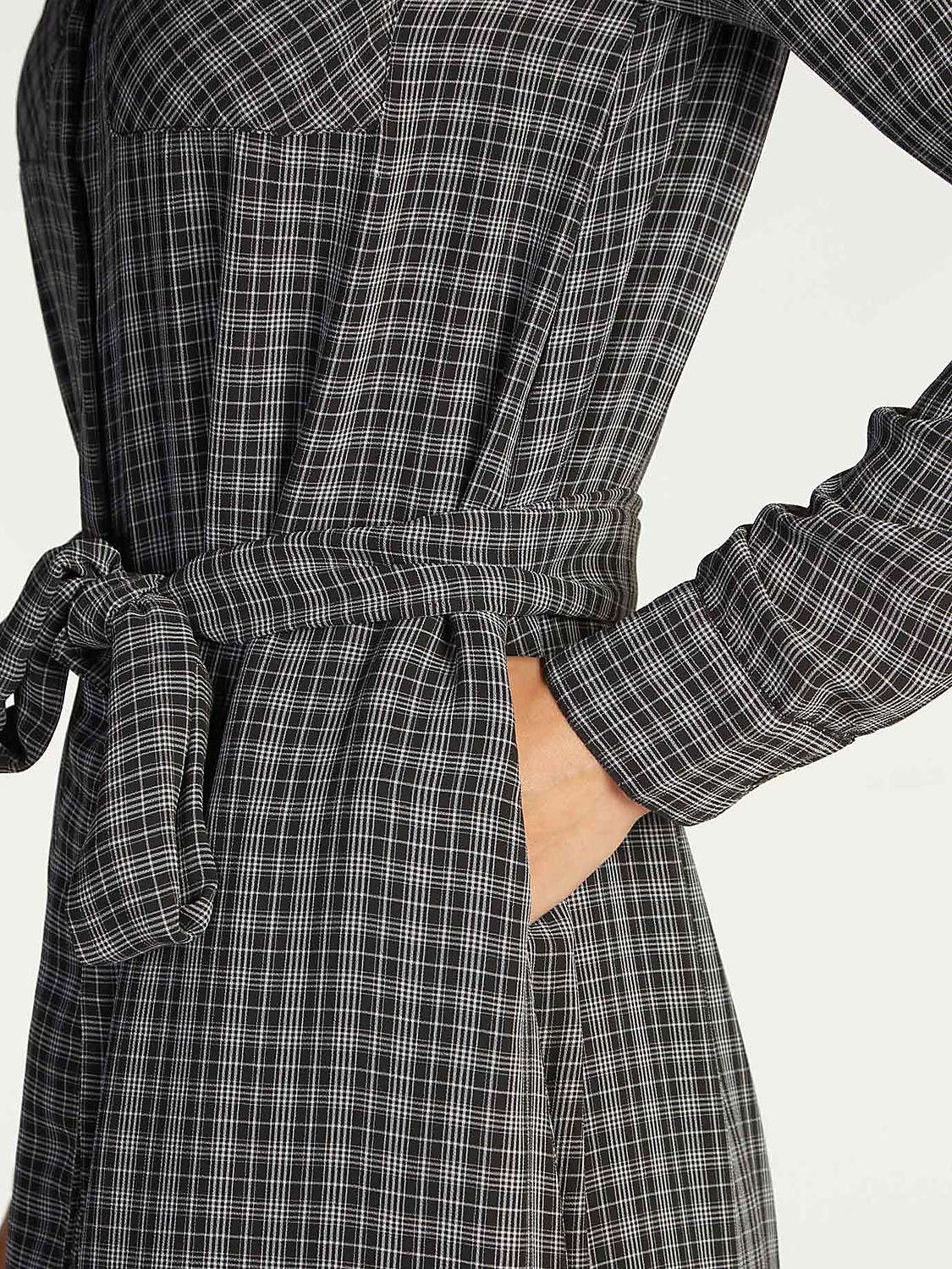 Buy Aab Check Maxi Shirt Dress, Grey Online at johnlewis.com
