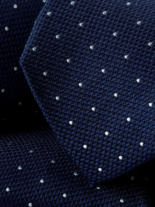 Charles Tyrwhitt Spot Print Stain Resistant Silk Tie, Petrol Blue