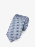Charles Tyrwhitt Mini Print Slim Silk Tie, Light Blue