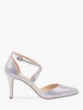 Paradox London Royalty Shimmer Cross Strap Court Shoes