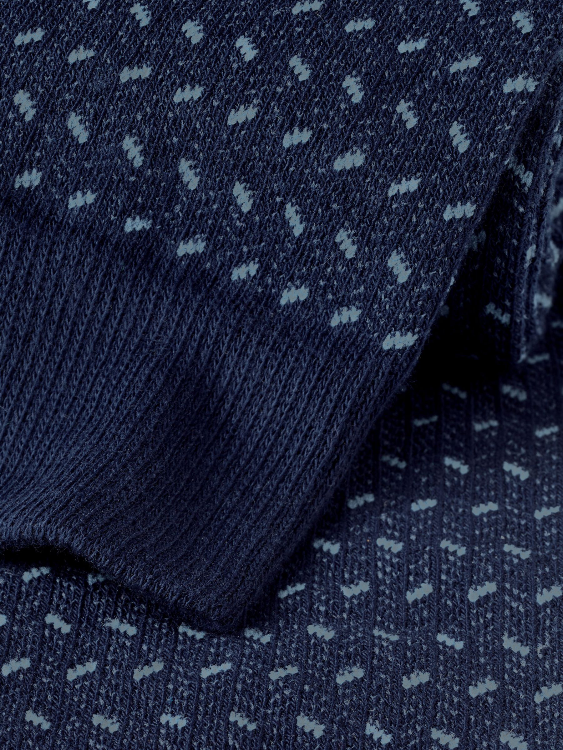 Charles Tyrwhitt Herringbone Socks, Denim Blue at John Lewis & Partners