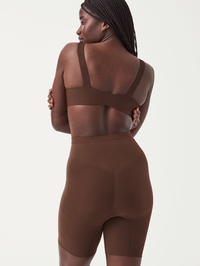 Spanx Firm Control Everyday Shaping Shorts, Chestnut Brown at John Lewis &  Partners
