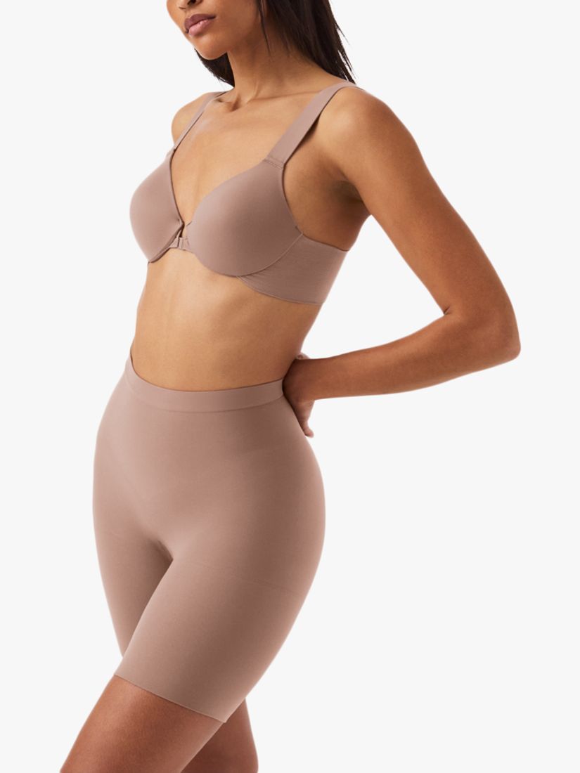 Spanx Everyday Shaping Thong In Nude - Cafe Au Lait