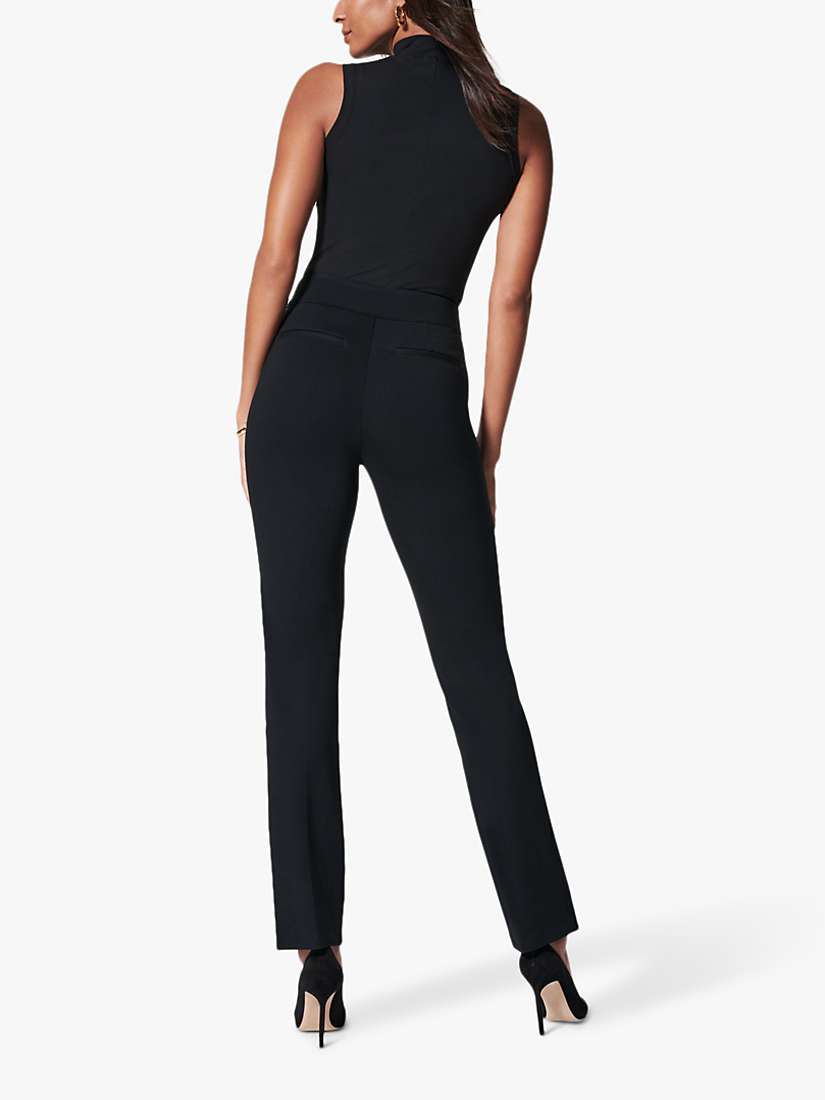 Buy Spanx The Perfect Slim Straight Trousers, Classic Black Online at johnlewis.com