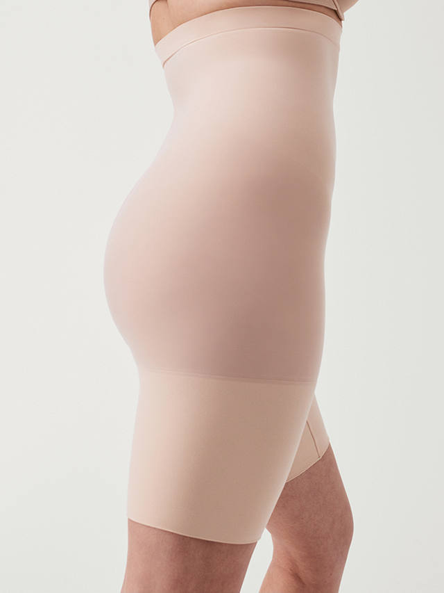 Spanx Medium Control Everyday Seamless Shaping High-Waisted Shorts, Soft Nude