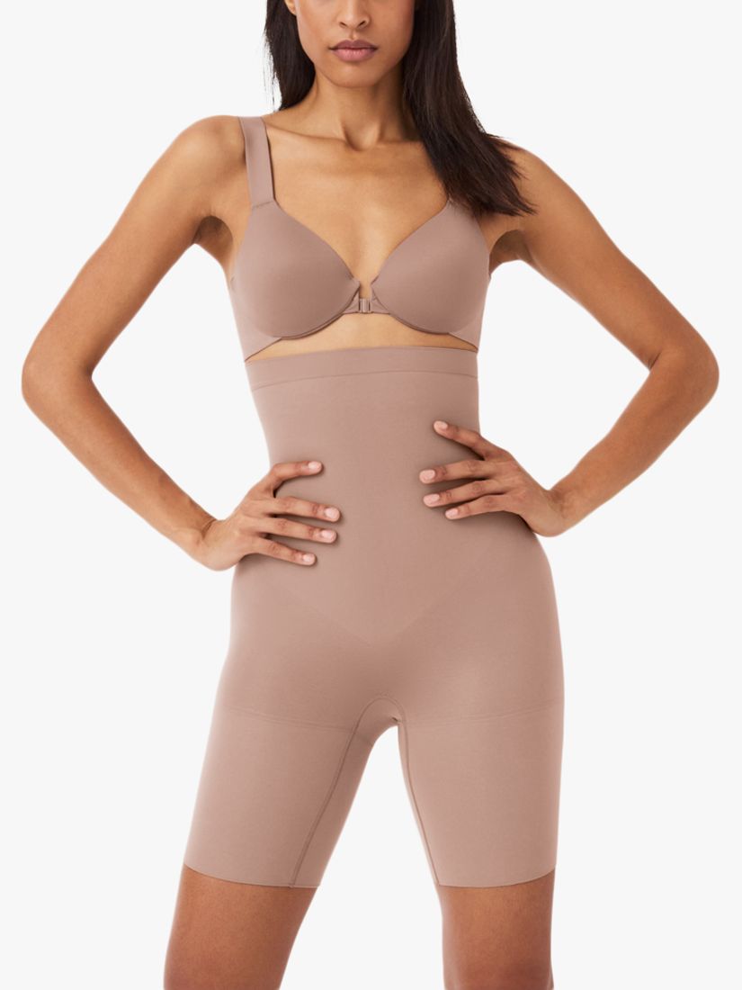 Spanx Firm Control Everyday Seamless Shaping High-Waisted Shorts, Café Au Lait, XL