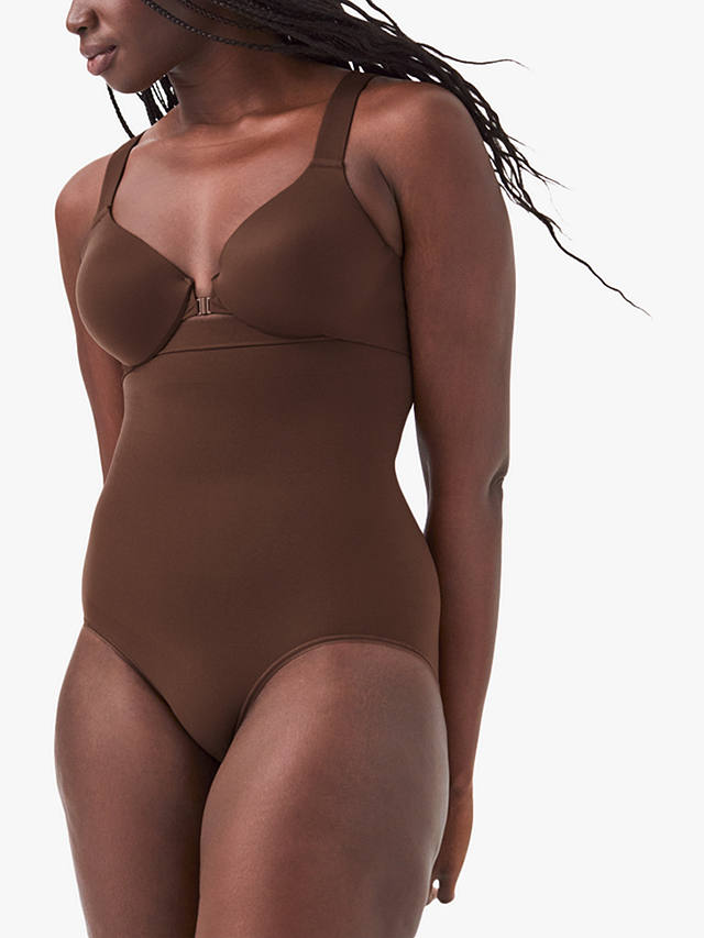 Spanx Medium Control Everyday Seamless Shaping High-Waisted Knickers, Chestnut Brown