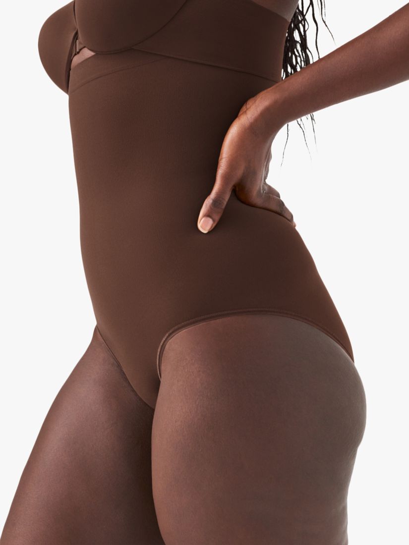Spanx Medium Control Everyday Shaping Shorts, Chestnut Brown at John Lewis  & Partners