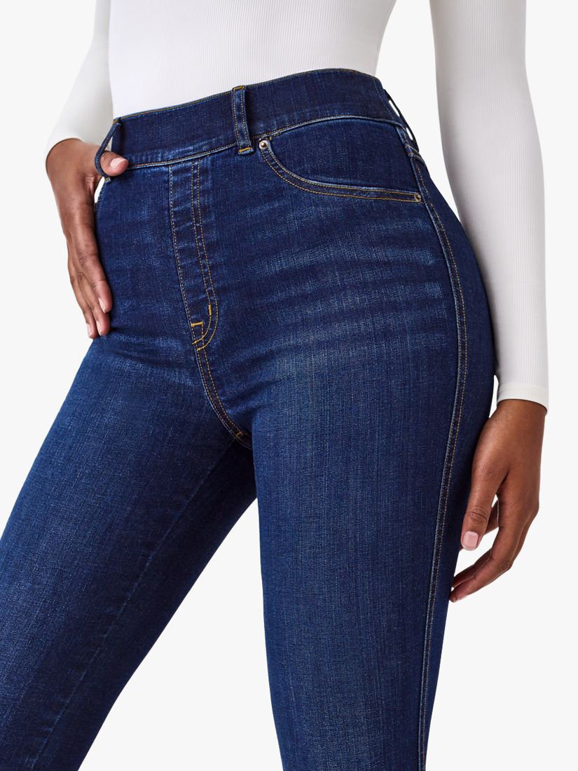 Spanx Flared Demin Jeans, Midnight Shade at John Lewis & Partners