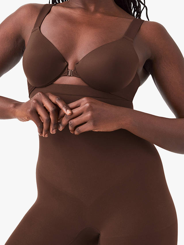 Spanx Medium Control Everyday Seamless Shaping High-Waisted Shorts, Chestnut Brown