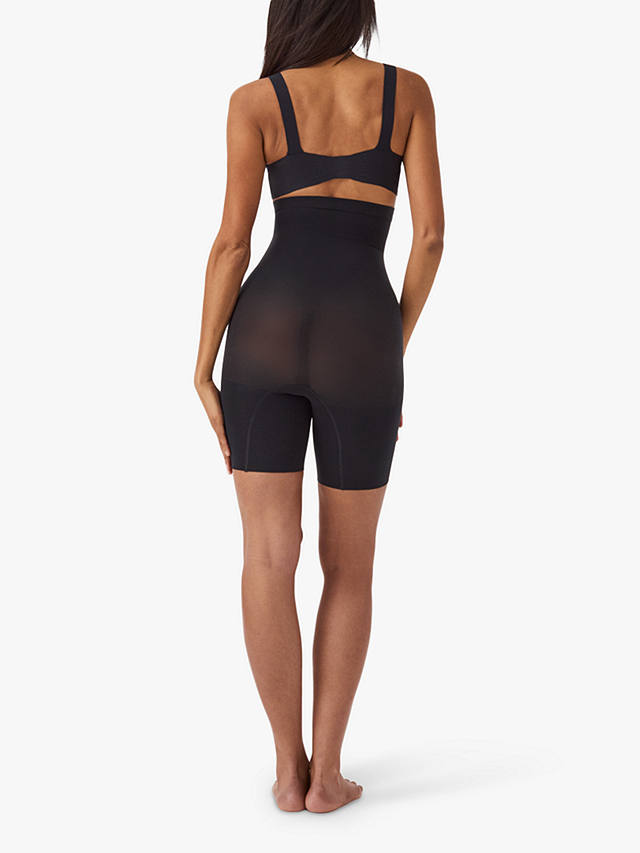 Spanx Medium Control Everyday Seamless Shaping High-Waisted Shorts, Very Black