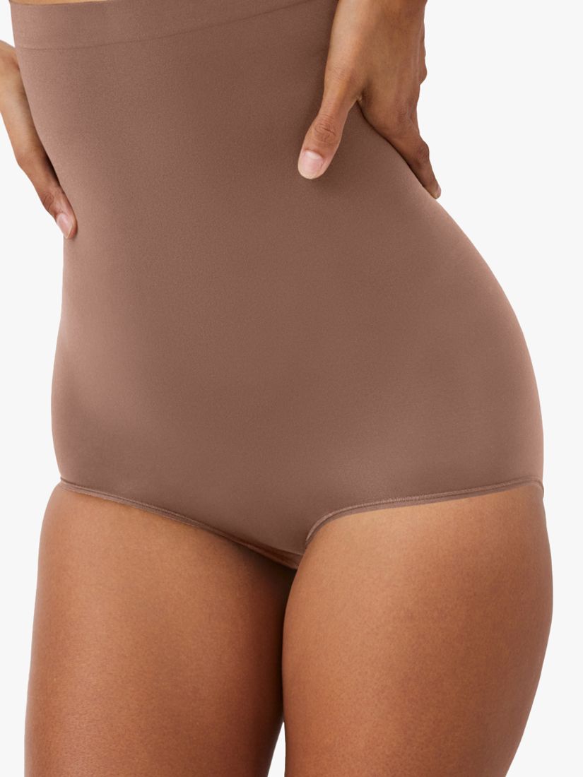 Spanx Firm Control Everyday Seamless Shaping High-Waisted Knickers, Café Au Lait, XL