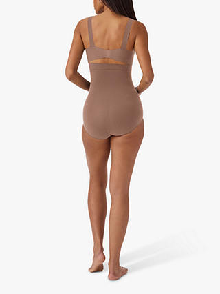 Spanx Medium Control Everyday Seamless Shaping High-Waisted Knickers, Café Au Lait