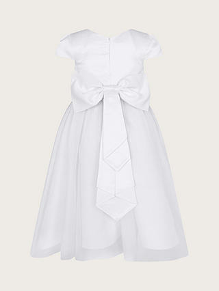 Monsoon Kids' Tulle Bridesmaid Dress, White