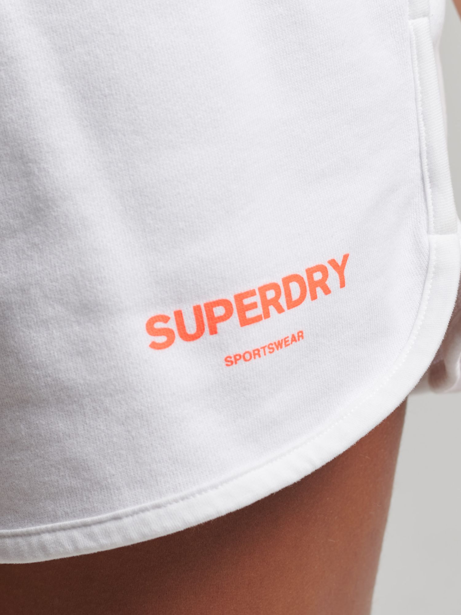 Superdry Core Sport Sweat Shorts, Optic, 14