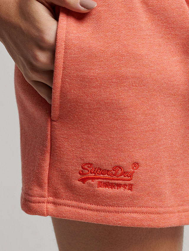 Superdry Vintage Logo Embroidered Jersey Shorts, La Coral Marl
