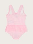 Monsoon Baby Skirted Seersucker Swimsuit, Pink