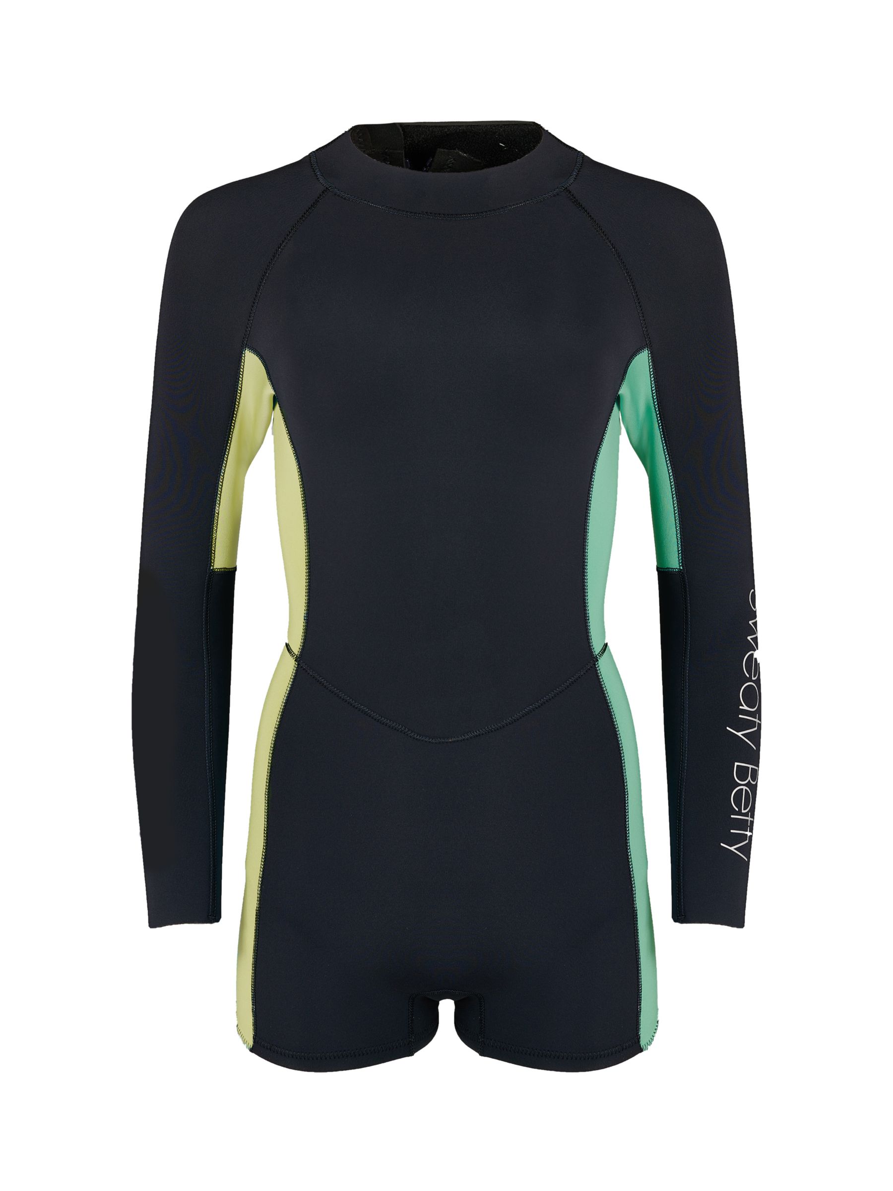 Sweaty Betty Long Sleeve Surf Wetsuit, French Navy/Multi, XXS