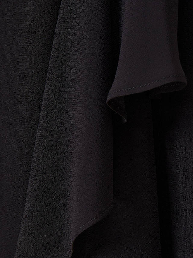 Adrianna Papell Halterneck Midi Chiffon Dress, Black