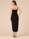 Adrianna Papell Draped Jersey Wrap Gown, Black
