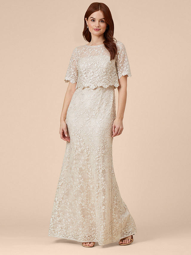 johnlewis.com | Adrianna Papell Sequin Guipure Popover Gown