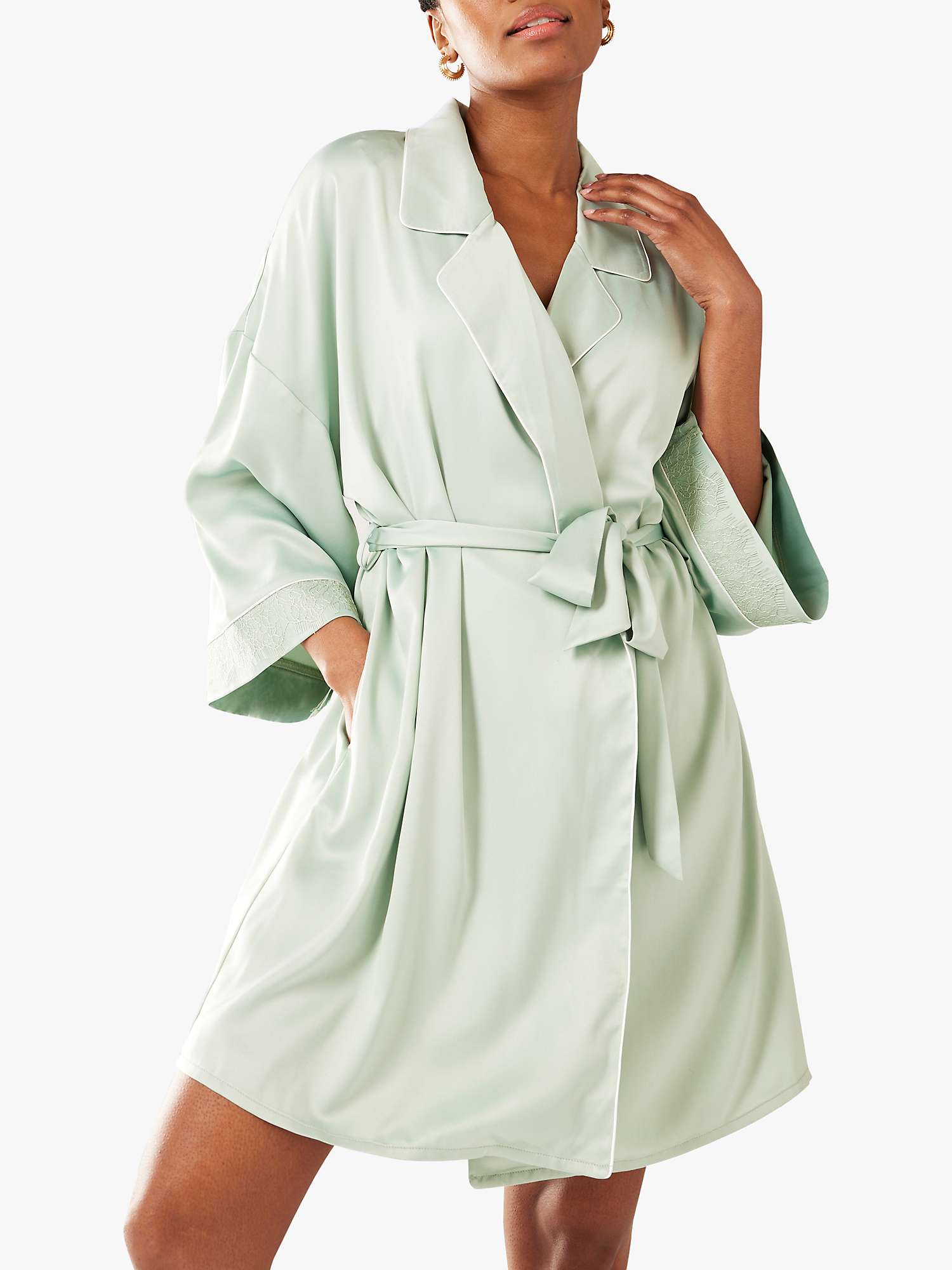 Buy Chelsea Peers Satin Dressing Gown Online at johnlewis.com
