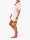 Chelsea Peers Satin Classic Pyjama Shorts Set, Pink