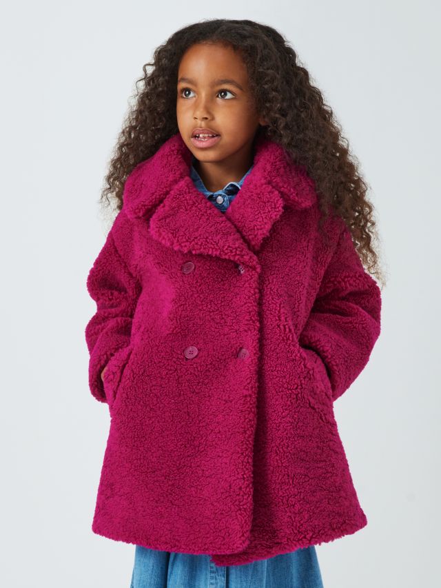 Girls double hot sale breasted coats