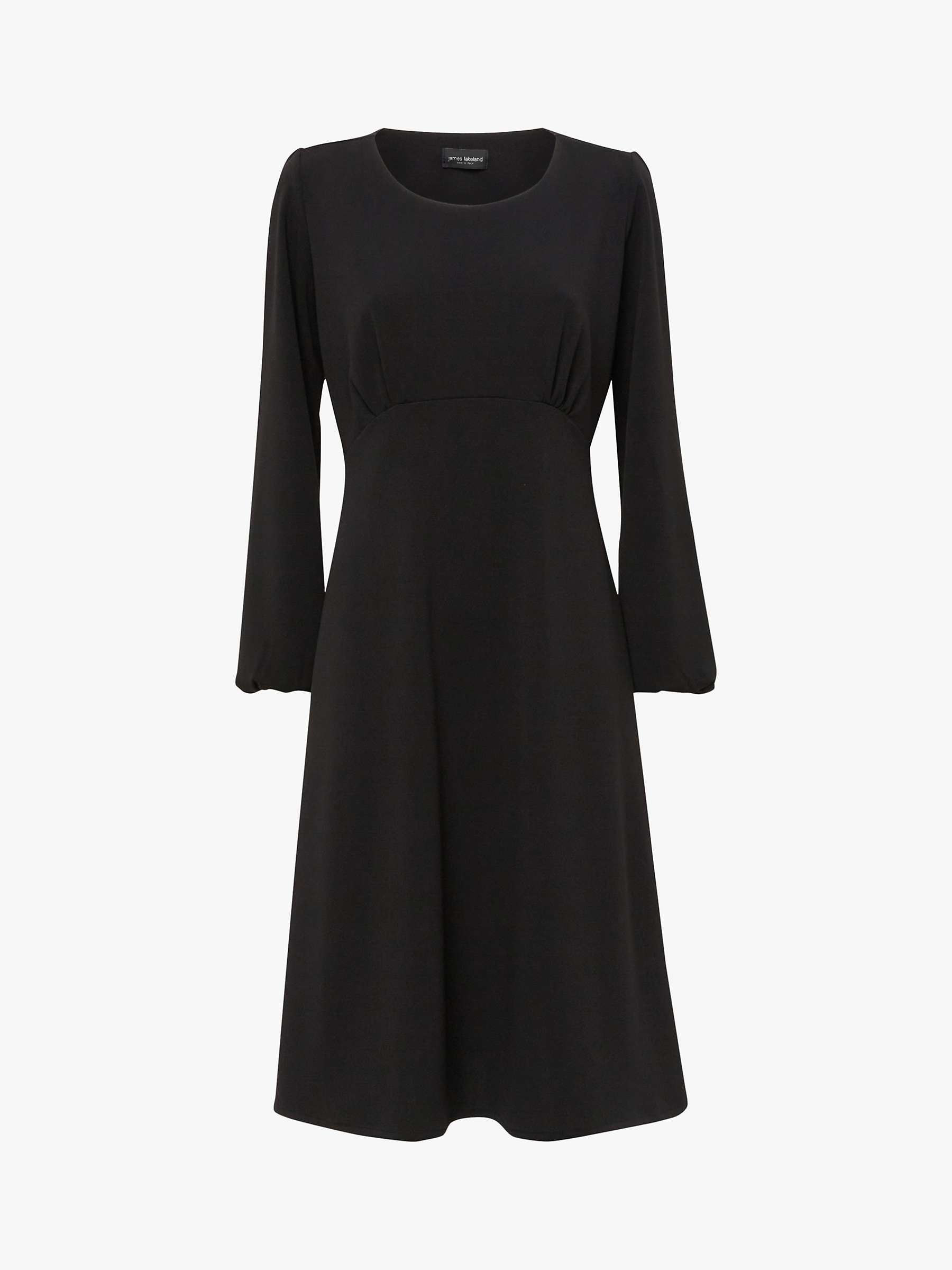 James Lakeland Scoop Neck A-Line Dress, Black at John Lewis & Partners