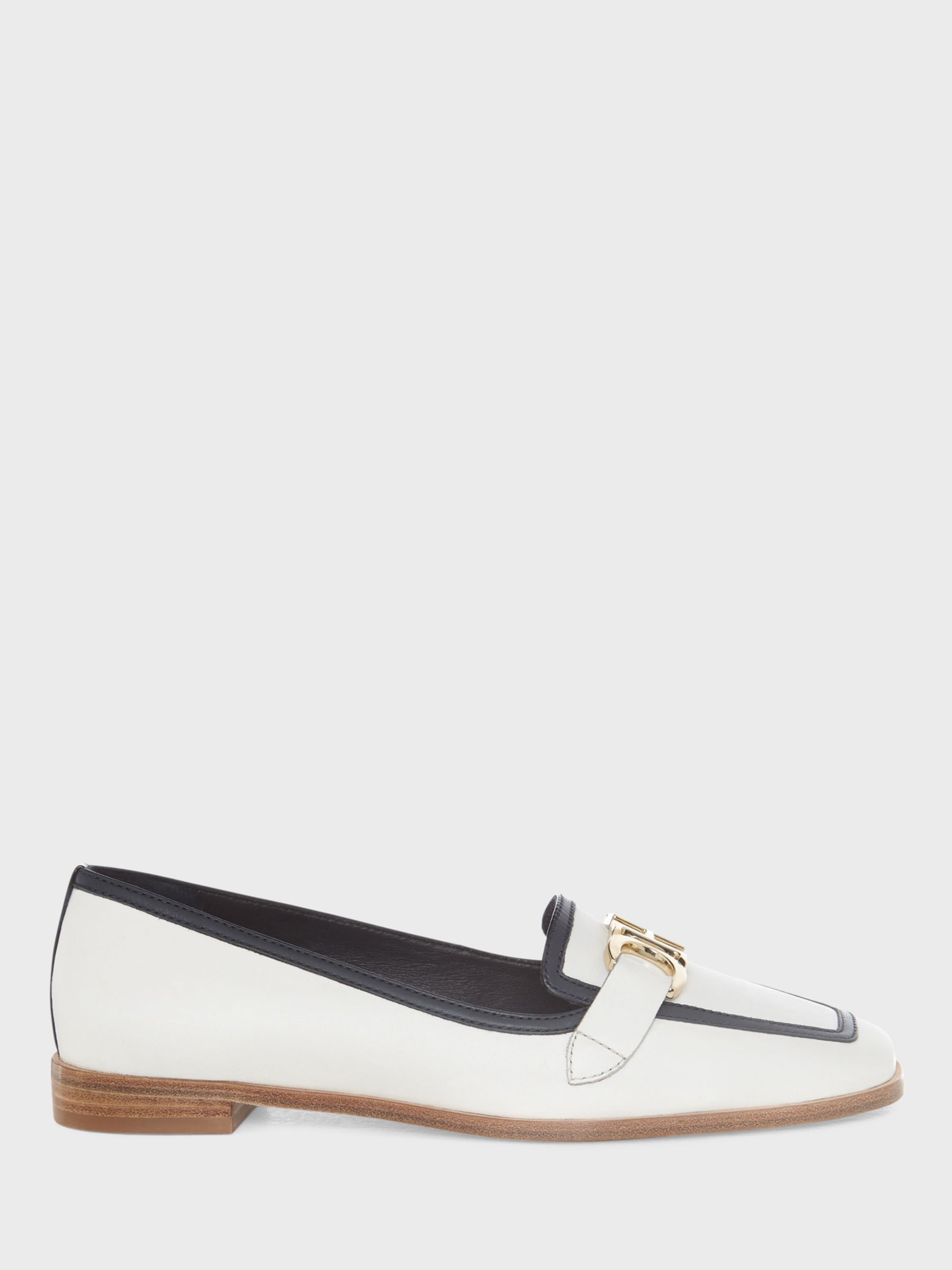 Hobbs Sia Leather Loafers, White